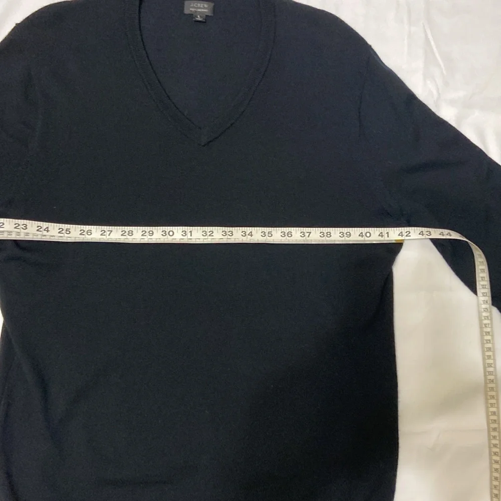 J.CREW MEN BLACK LONG SLEEVE SWEATER,